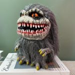 Furry creature monster & unique alien design, funny and ugly creature doll