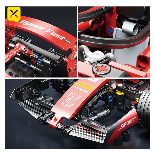 Building block car children's gift, Diy building block set, sports car toy