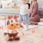 Interactive music, glowing dance, cow toy