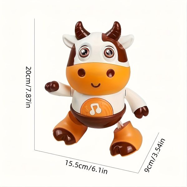 Interactive music, glowing dance, cow toy