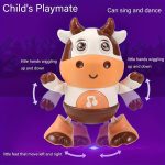 Interactive music, glowing dance, cow toy