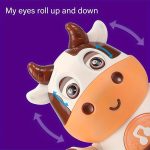 Interactive music, glowing dance, cow toy