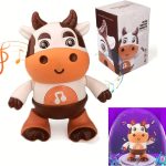 Interactive music, glowing dance, cow toy