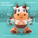 Interactive music, glowing dance, cow toy