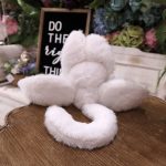 Cute white bat rabbit plush toy