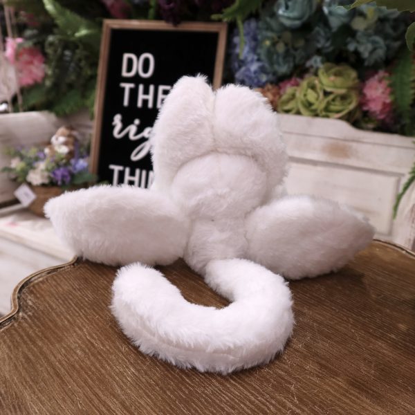 Cute white bat rabbit plush toy