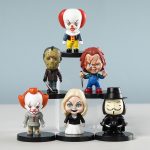 1 set of 8 horror movie horror dolls, car interior toys