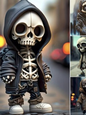 Trendy street skeleton doll ornaments