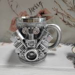 V8 engine resin decorative cup