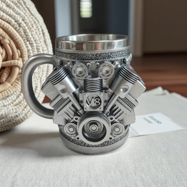 V8 engine resin decorative cup