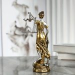 Elegant Statue of the Goddess of Justice
