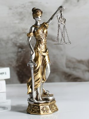 Elegant Statue of the Goddess of Justice