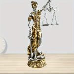 Elegant Statue of the Goddess of Justice