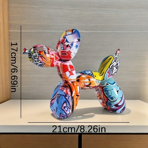 Colorful Dog Sculpture Art Decoration