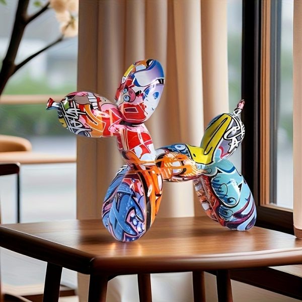 Colorful Dog Sculpture Art Decoration