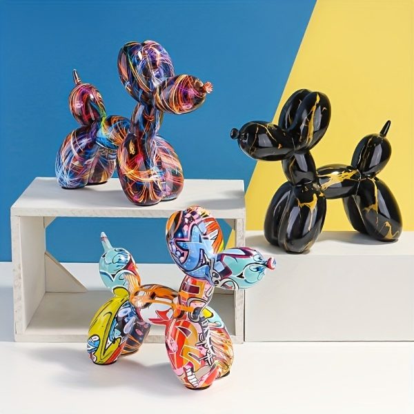 Colorful Dog Sculpture Art Decoration