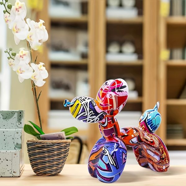 Colorful Dog Sculpture Art Decoration