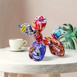 Colorful Dog Sculpture Art Decoration