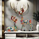 2 pieces/set reindeer - Christmas figurine decoration