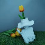 Simple Goddess Flower Arrangement Resin Ornament
