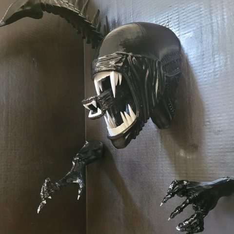Alien demon monster decoration horror art statue