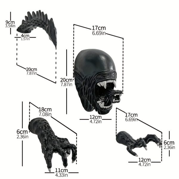 Alien demon monster decoration horror art statue