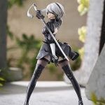 Dynamic Sword Swinging Female Anime Statue