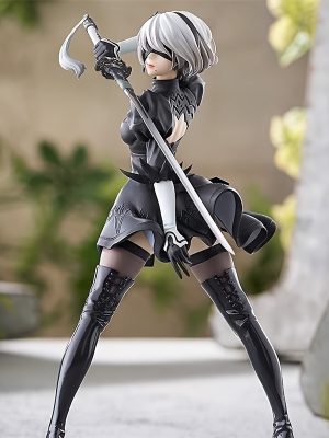 Dynamic Sword Swinging Female Anime Statue