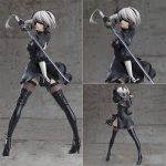 Dynamic Sword Swinging Female Anime Statue